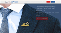 Desktop Screenshot of lapelpinsexpress.com